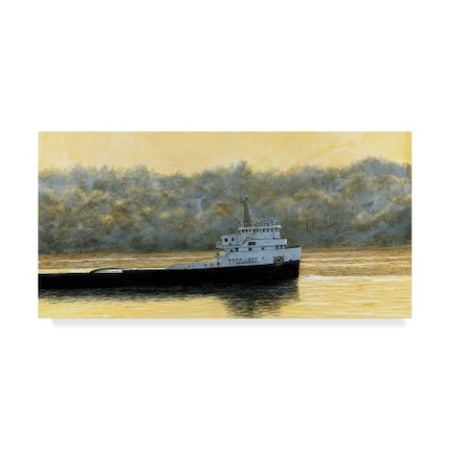 John Morrow 'Up The Hazy River ' Canvas Art,12x24